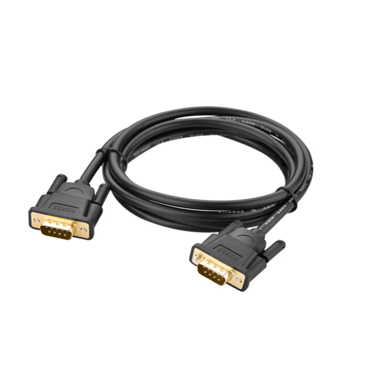 UGREEN DB9 RS232 Adapter Male to Male Cable 1.5m (Black) - 20153 - متجر نصر