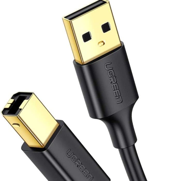 كابل طابعة Ugreen USB Type B (ذكر) - USB 2.0 (ذكر) 480 ميجابت في الثانية أسود / US135 - متجر نصر