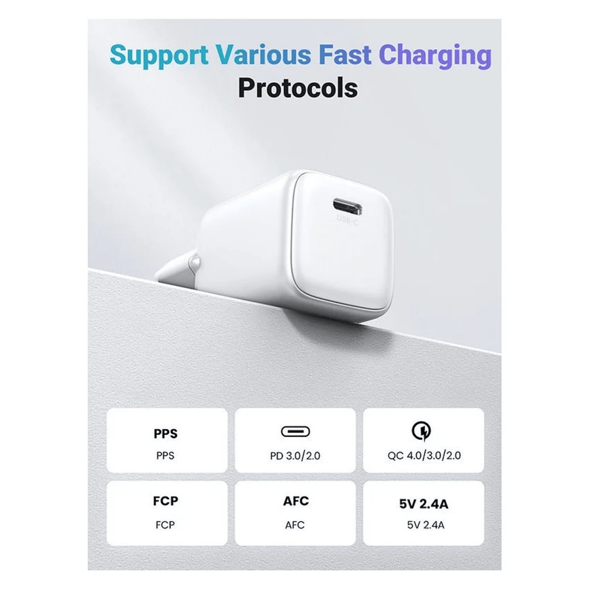 UGREEN 30W USB-C GaN Fast Charger / X513 - متجر نصر