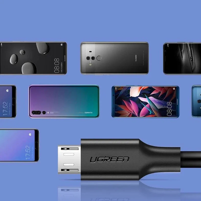 كابل UGREEN مايكرو USB ذكر إلى USB 2.0A ذكر - أسود | US289 - متجر نصر