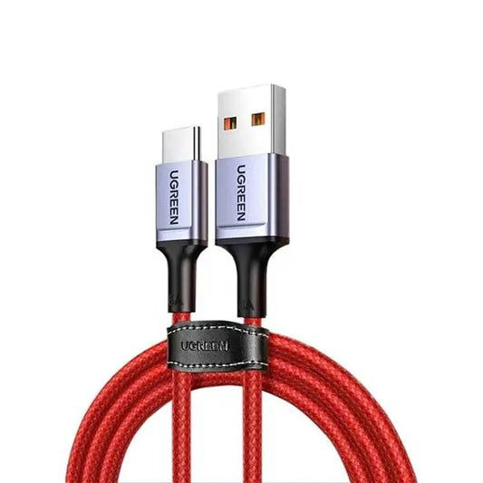 UGREEN USB 2.0 to Type-C 6A Aluminium Alloy Cable 1m (Red) / 20527 متجر نصر