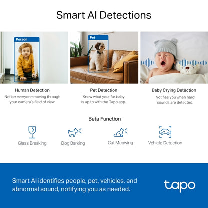 Tapo 4mp Indoor Camera Tapo C220 Pan/Tilt AI Home Security Wi-Fi Camera متجر نصر