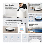 Tapo Home Appliance Tapo RV20 Mop Plus | MagSlim™ LiDAR Navigation Robot Vacuum & Mop+ Smart Auto-Empty Dock