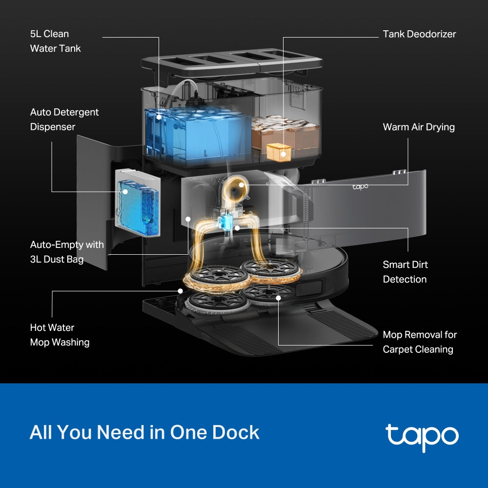 Tapo RV50 Pro Omni | Robot Vacuum & Mop متجر نصر