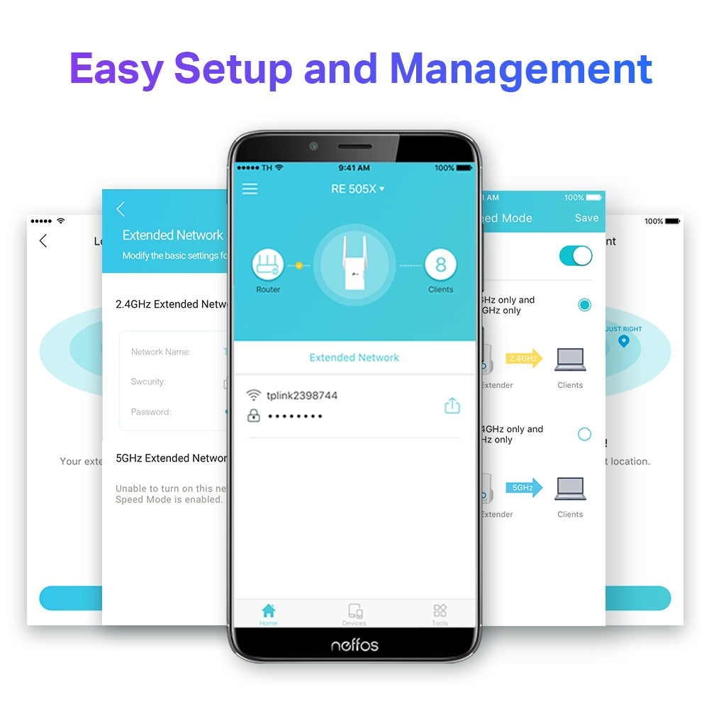 TP-Link AX1500 Wi-Fi Wall Plugged Range Extender / RE505X