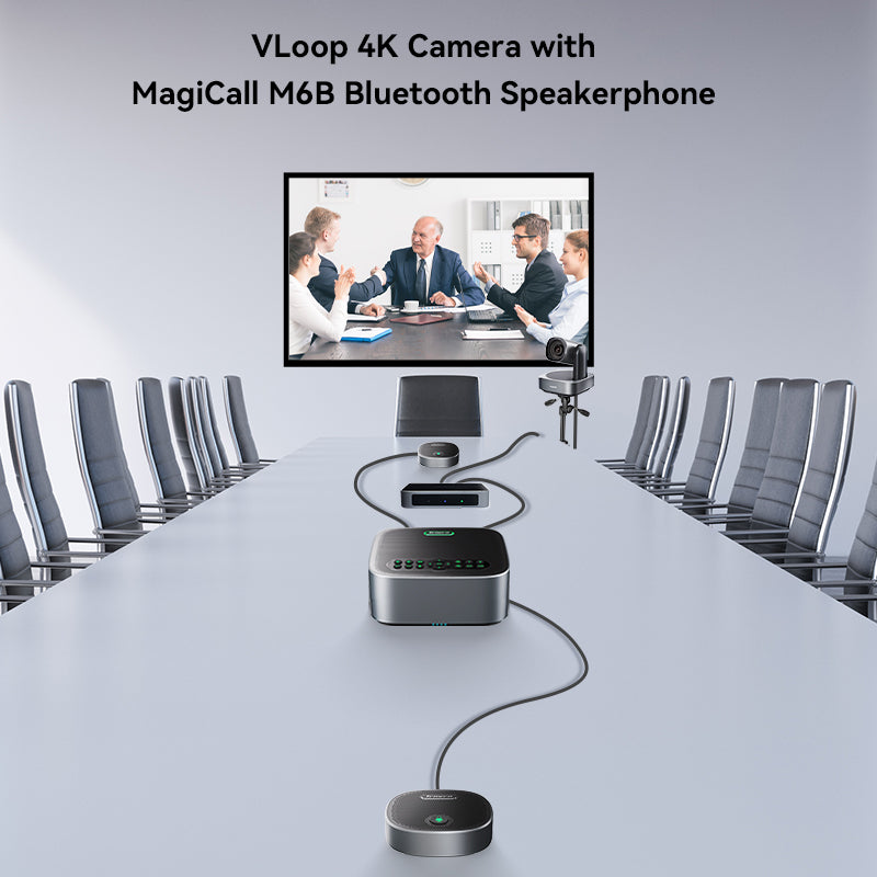 Tenveo VA612-EX Video 4K 12x Optical Zoom PTZ Camera with Bluetooth Speakerphone Office Equipment Conference System - متجر نصر