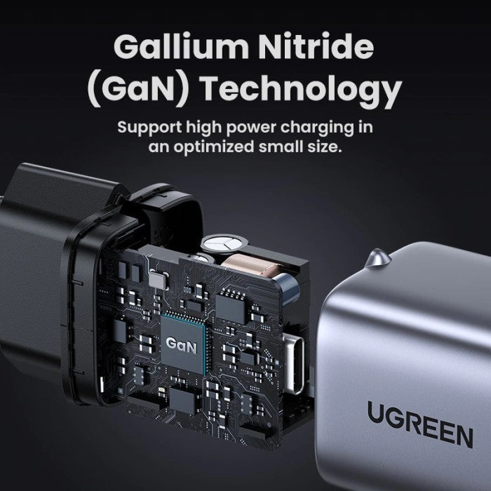 UGREEN USB C Charger 30W, Nexode Mini USB C Charger with GaN Tech/ 90666 - 25257 - 15326