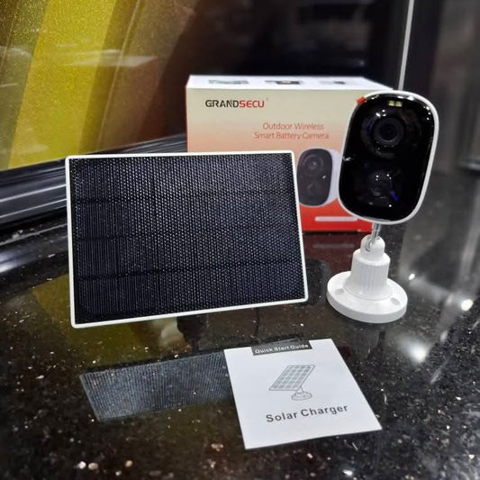 3mp Solar Powered Outdoor/Indoor Camera | GS-X08C-RW3F | GrandSecu متجر نصر