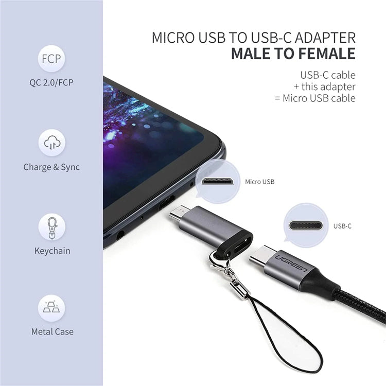 UGREEN Adapter USB Type C to Micro USB Adapter /50590 متجر نصر