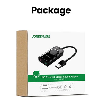 UGREEN USB External Stereo Sound Adapter CM129 متجر نصر