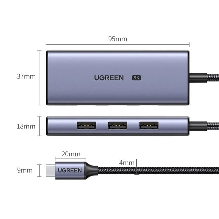 موزع متعدد الوظائف  4 في 1 | 50629.UGREEN  - متجر نصر