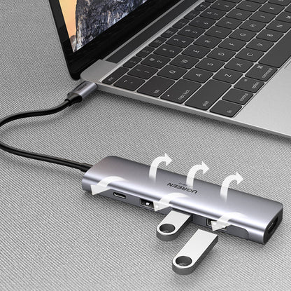 UGREEN USB-C MULTIFUNCTION 5-IN-1 | 4K HDM USB C HUB |70495 متجر نصر