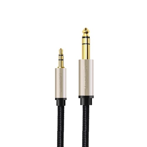 UGREEN Audio TRS Cable Mini Jack 3.5mm / Jack 6.35mm - Gray / AV127 متجر نصر