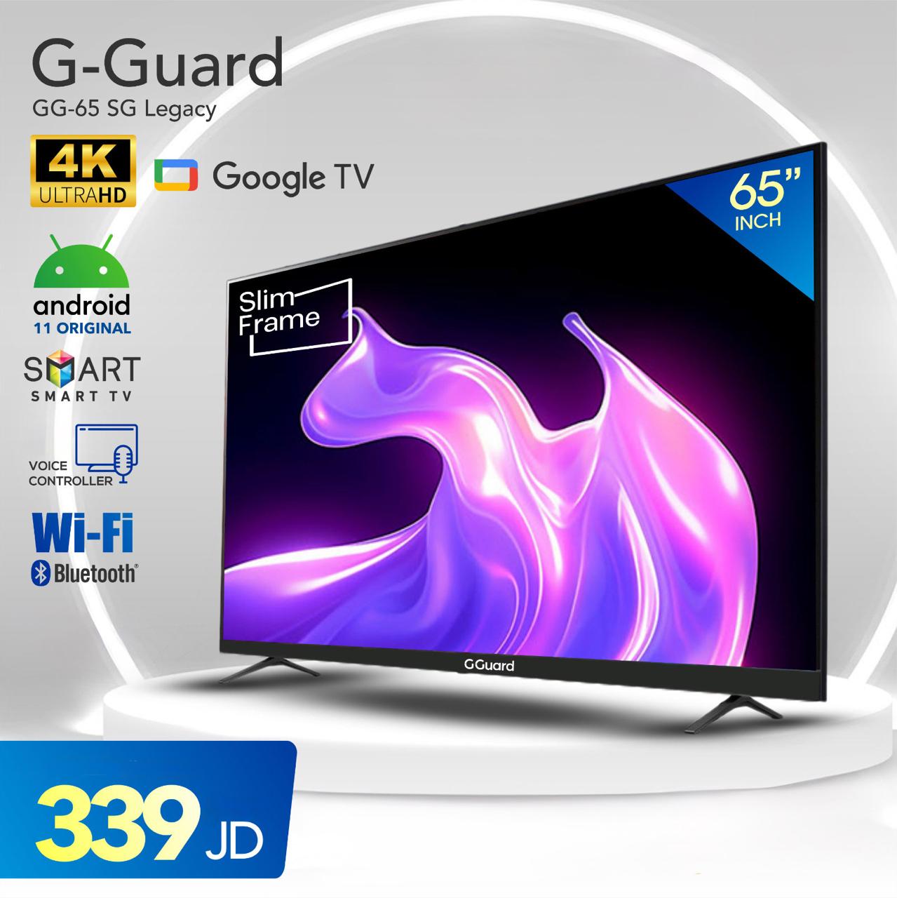 تلفزيون G-Guard 4K الذكي مقاس 65 بوصة