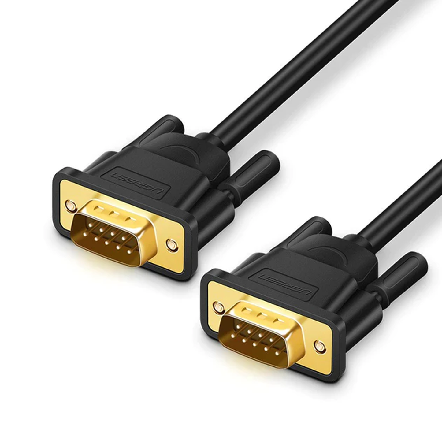 UGREEN DB9 RS232 Adapter Male to Male Cable 1.5m (Black) - 20153 متجر نصر