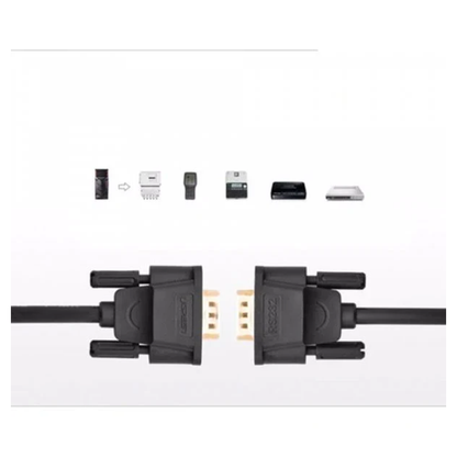UGREEN DB9 RS232 Adapter Male to Male Cable 1.5m (Black) - 20153 متجر نصر