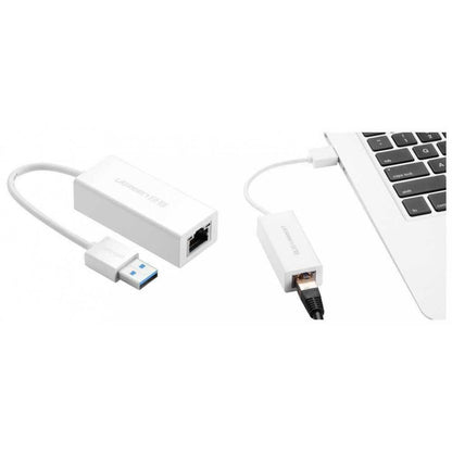 UGREEN USB 3.0 Gigabit Ethernet Adapter (White) |20255 متجر نصر