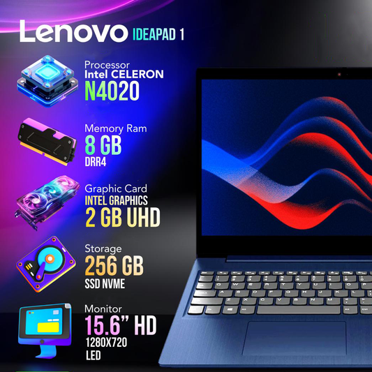 Lenovo IdeaPad 1 Celeron 8GB RAM /256 SSD