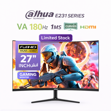 Dahua 27" Curved Gaming Monitor 180Hz 1ms | Full HD | VA Panel | E231 Series متجر نصر