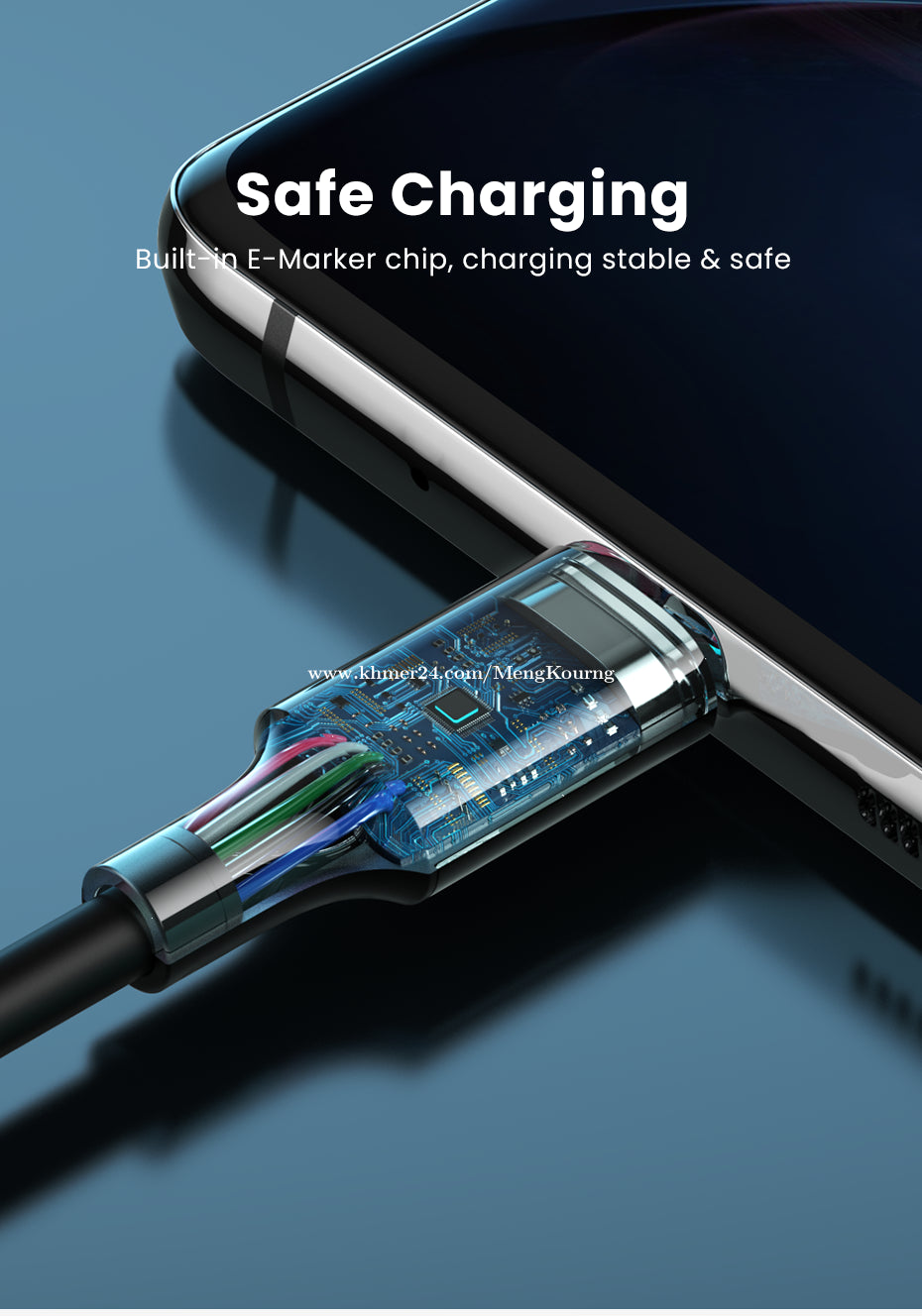 UGREEN 5A USB-C 2.0 To TYPE-C, Male To Male Data Cable 5A /80371-80372