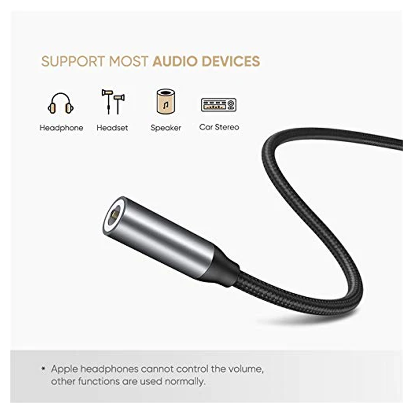 UGREEN USB C to 3.5mm Headphone Jack Adapter / 30632 متجر نصر