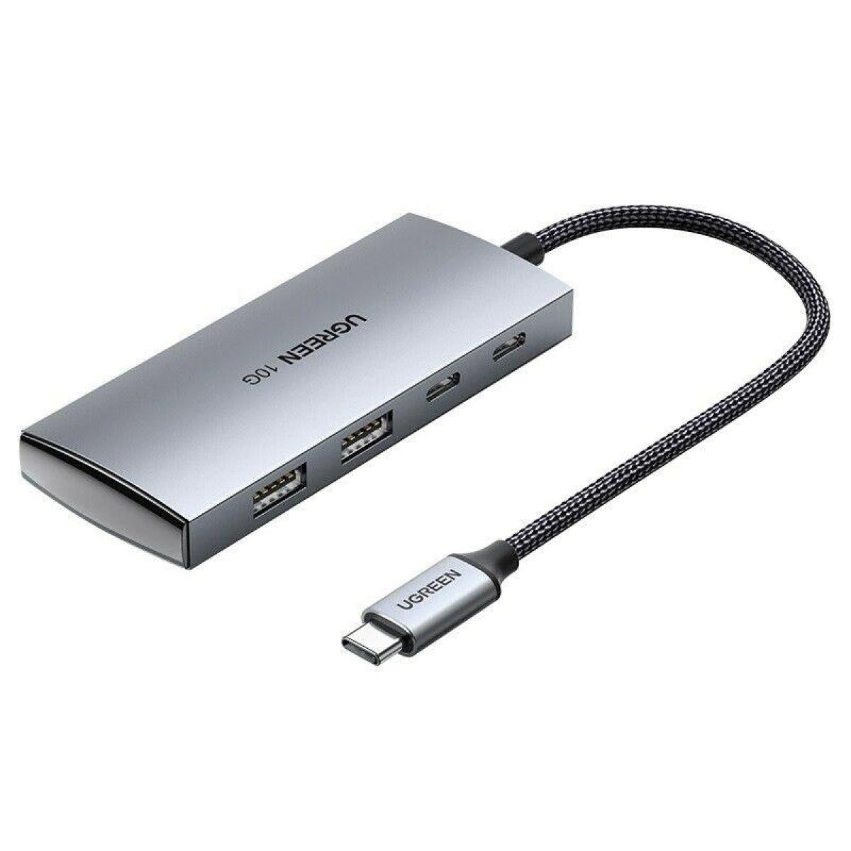 UGREEN USB-C to 2× USB-A 3.2+2×USB-C Adapter Hub Up to 10Gpbs / 30758