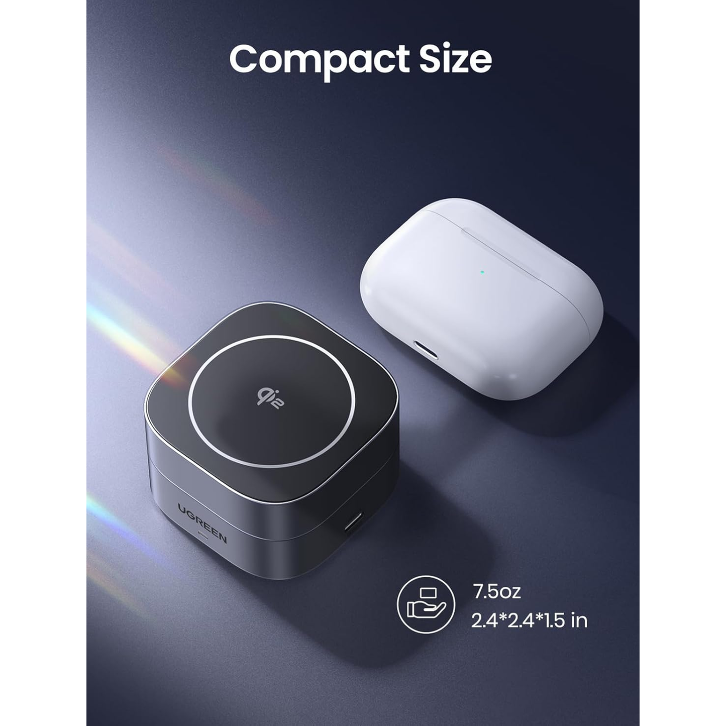 UGREEN 2-in-1 Qi2 Magnetic Foldable Fast Charging Station / 35316 - متجر نصر