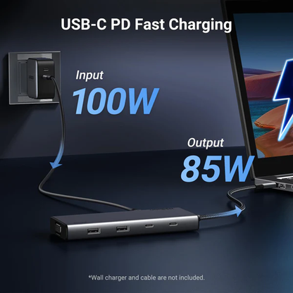 UGREEN 8 in 1 USB C 4K Docking Station Dual Monitor | 35588 متجر نصر