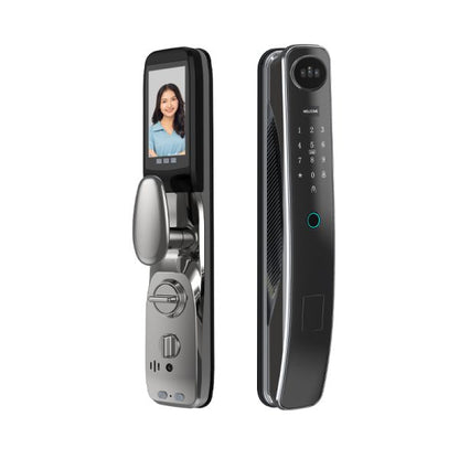 Smart Door Lock 3D-Face Recognition | Surveillance| Video Call | Self Open | Waterproof | SE44x متجر نصر