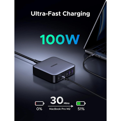 UGREEN Nexode 200W USB C GaN Charger-6 Ports Desktop Charger | 40914 متجر نصر