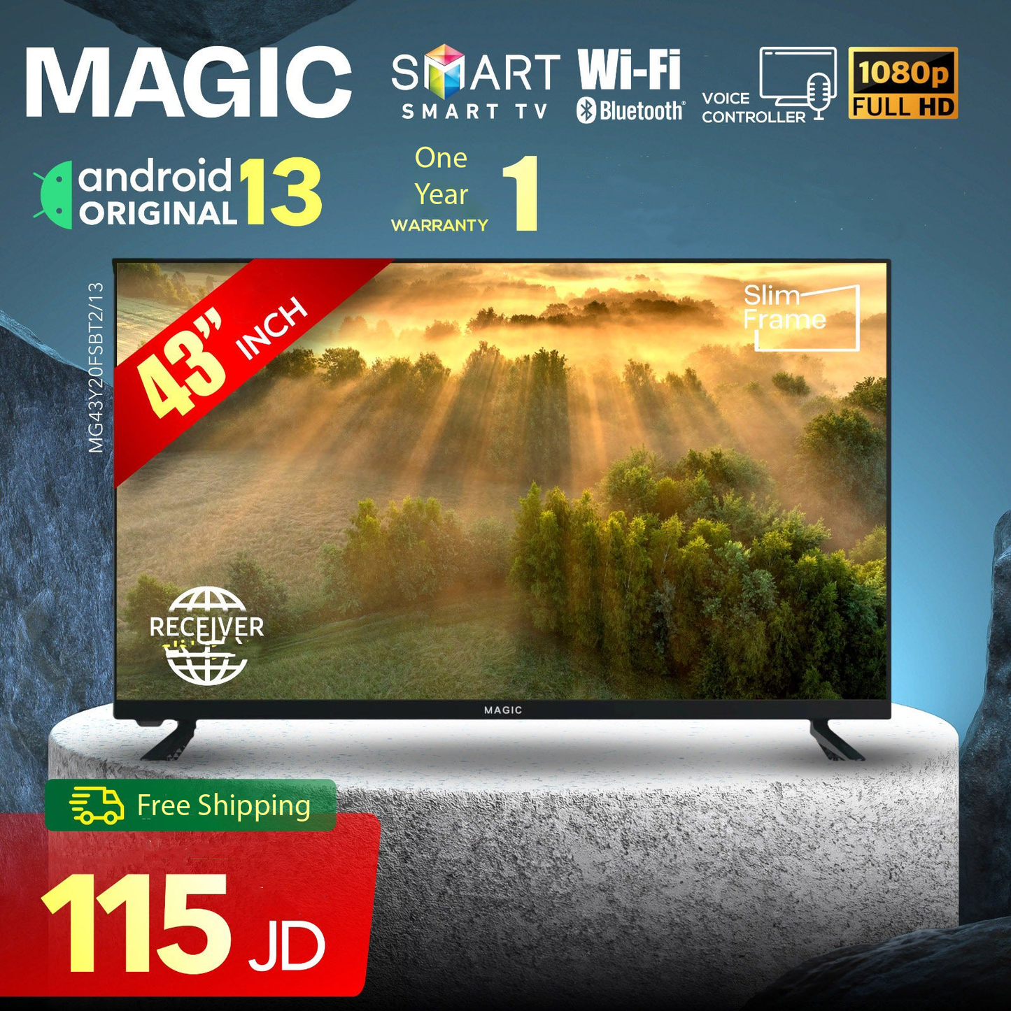 MAGIC Smart FHD 43" With Voice Command