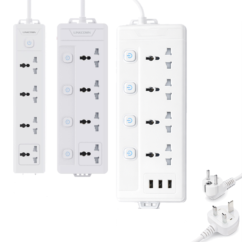 Linkcomm 4 outlets Power Strip (Multi-Options) متجر نصر