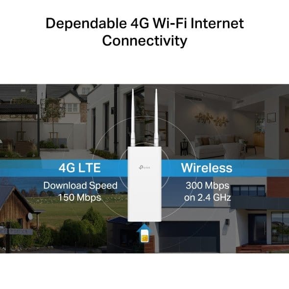 4G Sim 300 Mbps Wi-Fi Outdoor Router /TL-MR100-Outdoor - متجر نصر