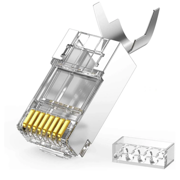 UGREEN Cat 7 Shielded Modular Plug Gold-plated 50U (10 pcs) - 50634 متجر نصر