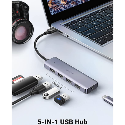 UGREEN USB Hub 3.0, Ultra Slim 4 Port USB 3 Hub with 5Gbps Data Transfer / 50985 متجر نصر