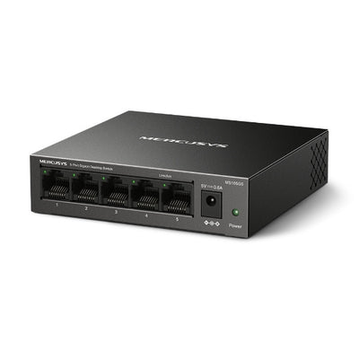Mercusys MS105GS | 5-Port Gigabit Desktop Switch (Black) متجر نصر