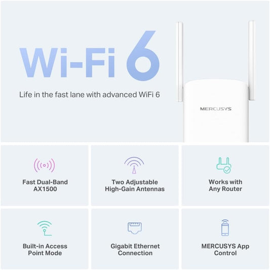 Mercusys ME60X | AX1500 Wi-Fi 6 Range Extender متجر نصر