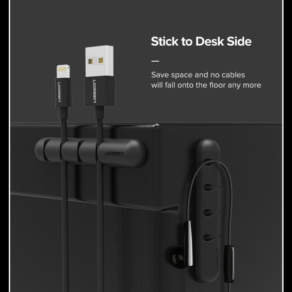UGREEN Self-Adhesive 7 Cable Organizer Black /50320 متجر نصر