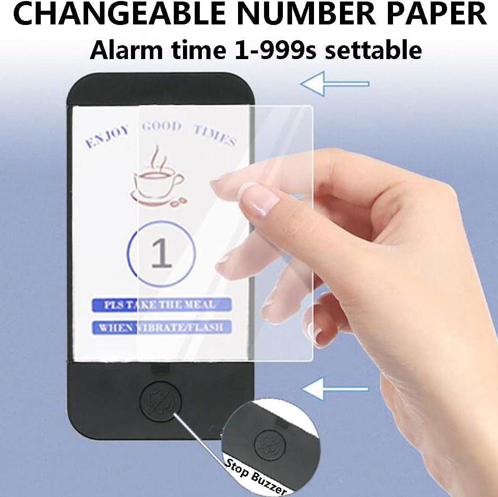 Wireless Vibration Calling System for Restaurant & Café 300m | 20 Pager متجر نصر