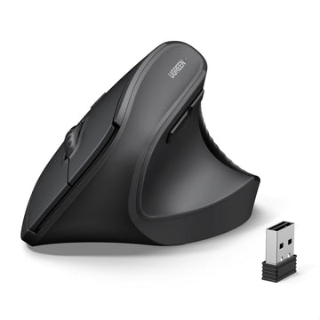 UGREEN 65042 | Vertical Mouse, Wireless Bluetooth Ergonomic Mouse, Dual-Mode (BT 5.4 & USB 2.4G), Quiet Clicks, 4 Adjustable DPI