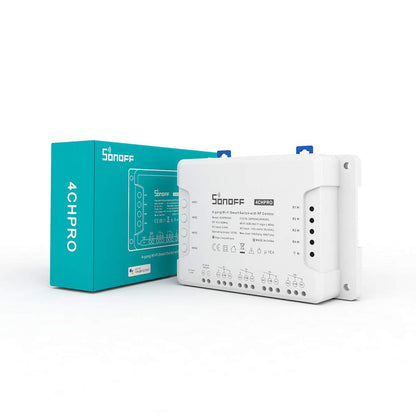 4-gang Wi-Fi Smart Switch with RF Control 40A | Sonoff 4CHPROR3 متجر نصر