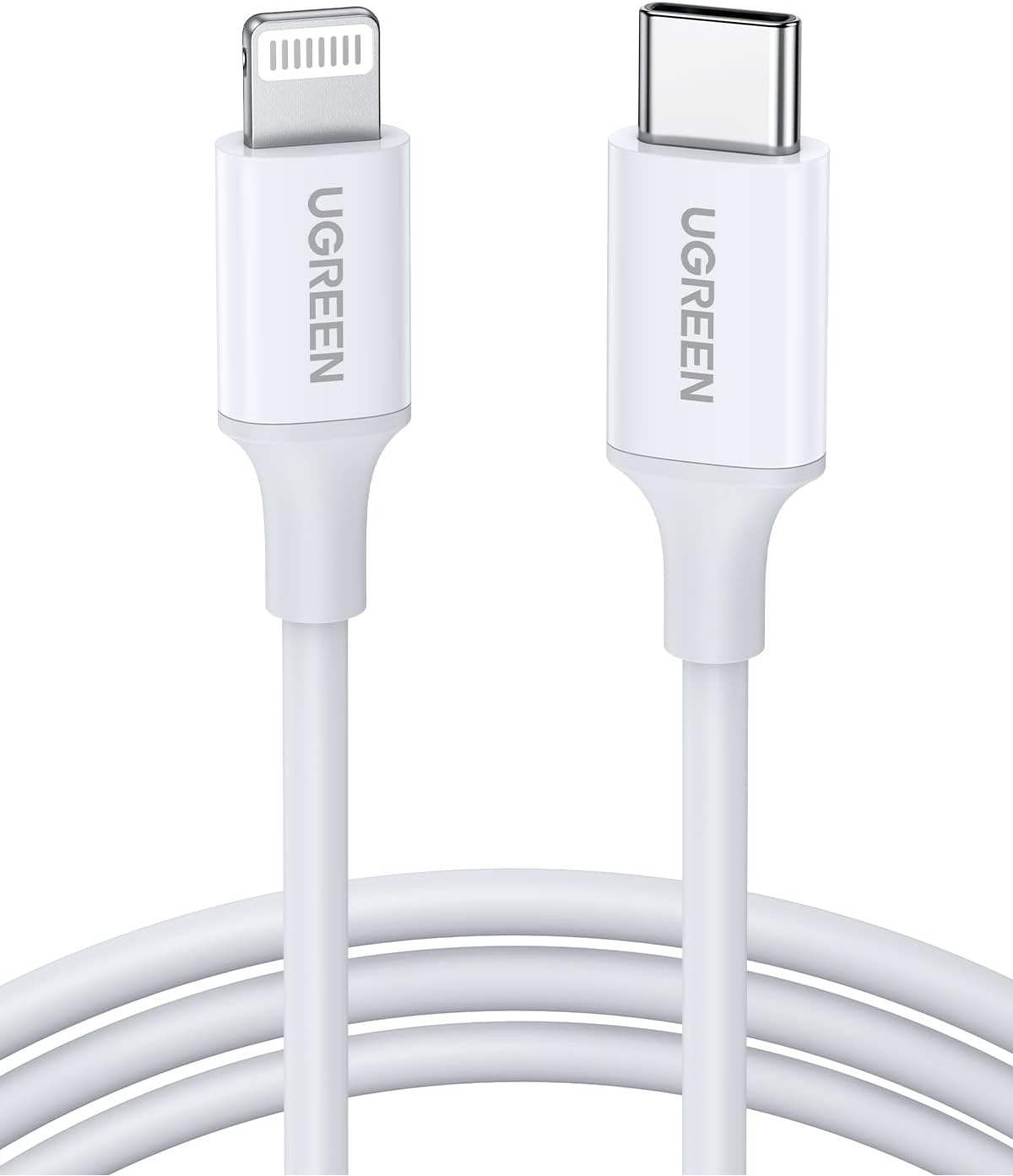 UGREEN Lightning To Type-C 2.0 Male Charging Cable (White) / 10493-60749