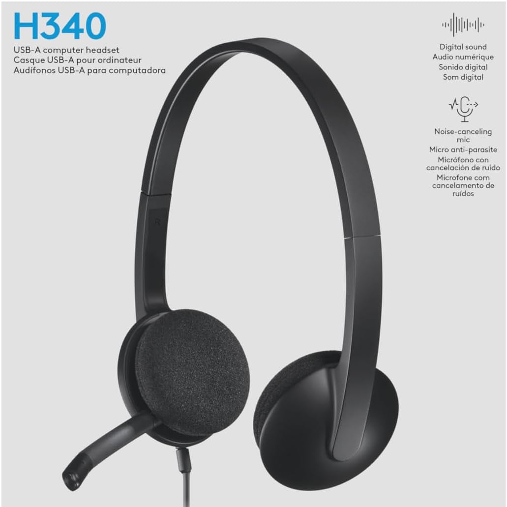 Logitech H340 USB Headset متجر نصر