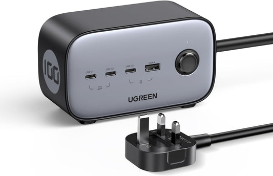 UGREEN DigiNest Pro Power Strip(2 AC Outlets +  100W  3C1A) UK / 60168