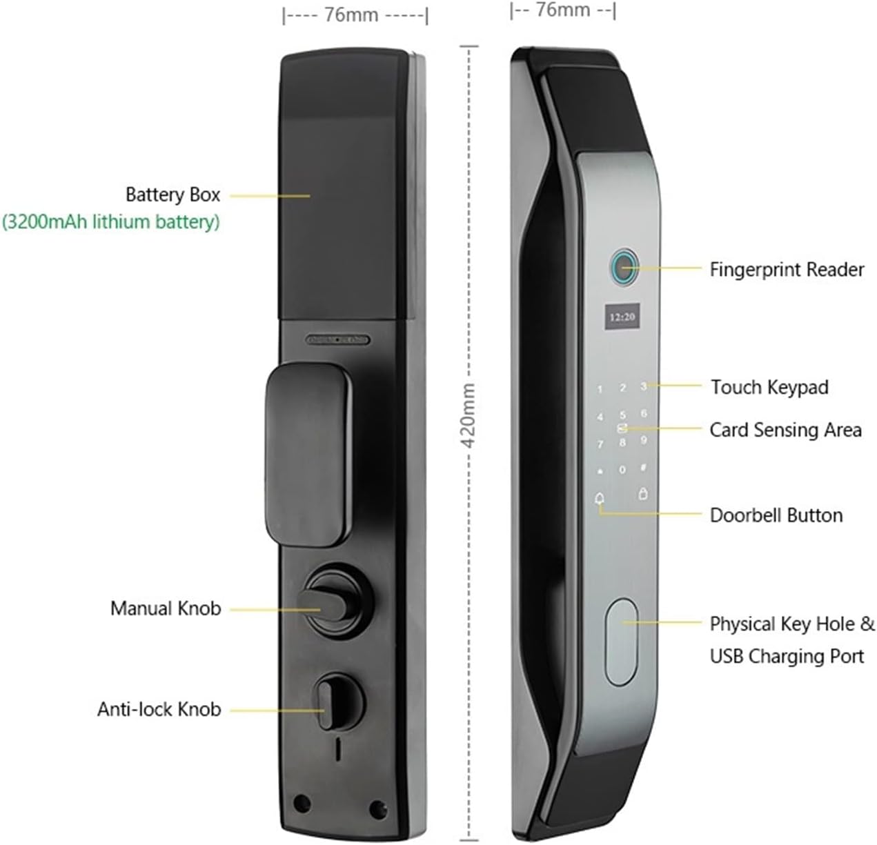 Smart Lock with Fingerprint | SE13x - متجر نصر