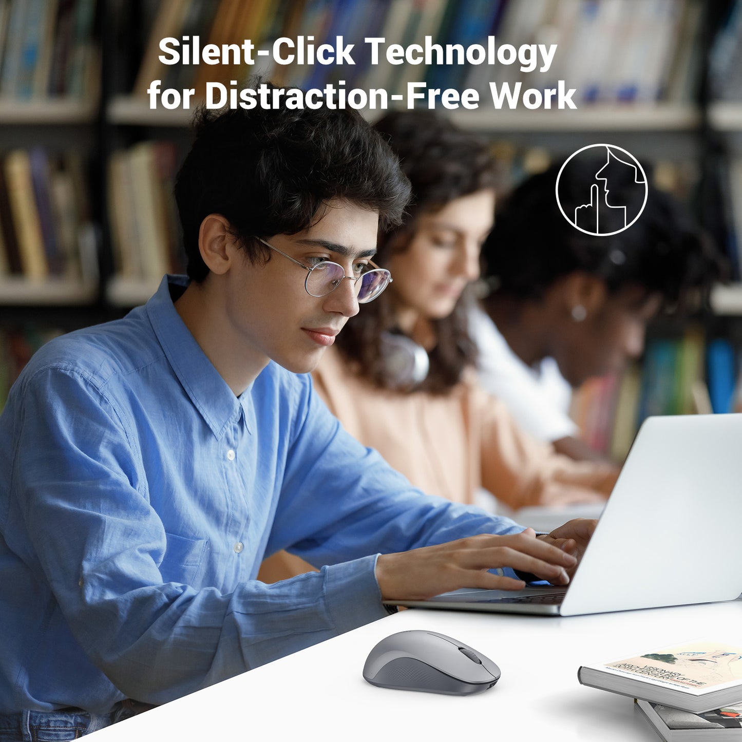 UGREEN Multimode WRLS Mouse 2.4GHZ Bluetooth (Black) / 65773 متجر نصر