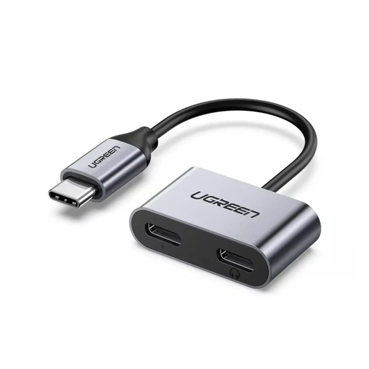 UGREEN 2-in-1 Type-C to Type-C Audio + PD USB-C Charging Adapter | CM232 60165 متجر نصر