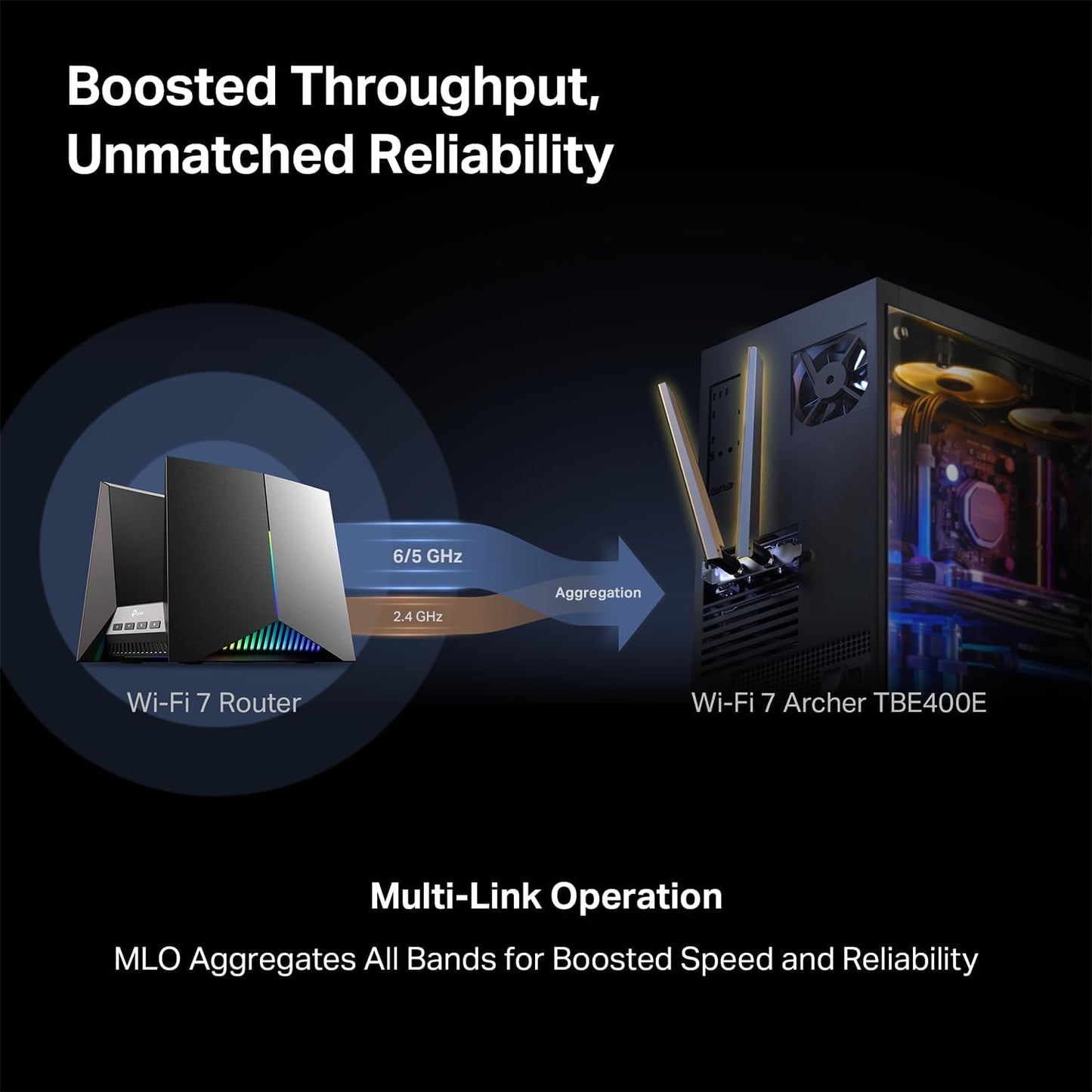 Tp-Link Archer TBE400E | BE6500 Wi-Fi 7 Bluetooth 5.4 PCIe Adapter متجر نصر