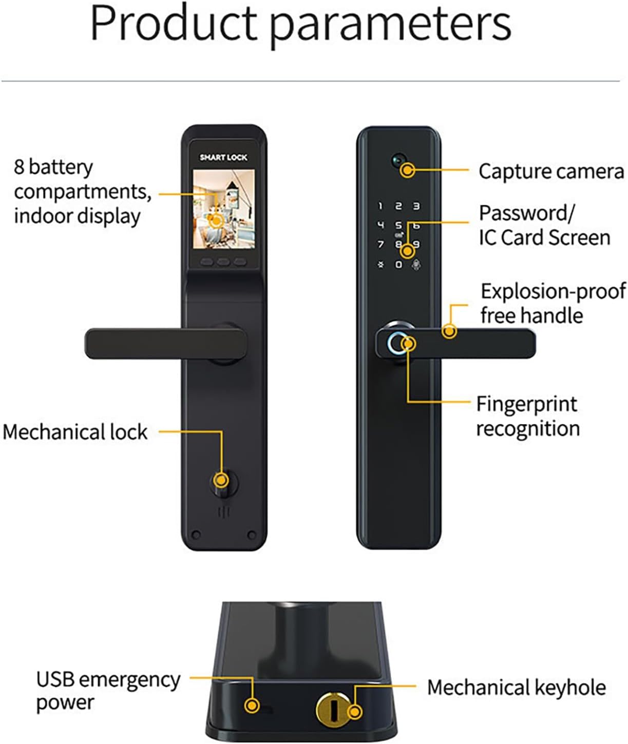 Smart Door Lock with Camera | SE21x متجر نصر