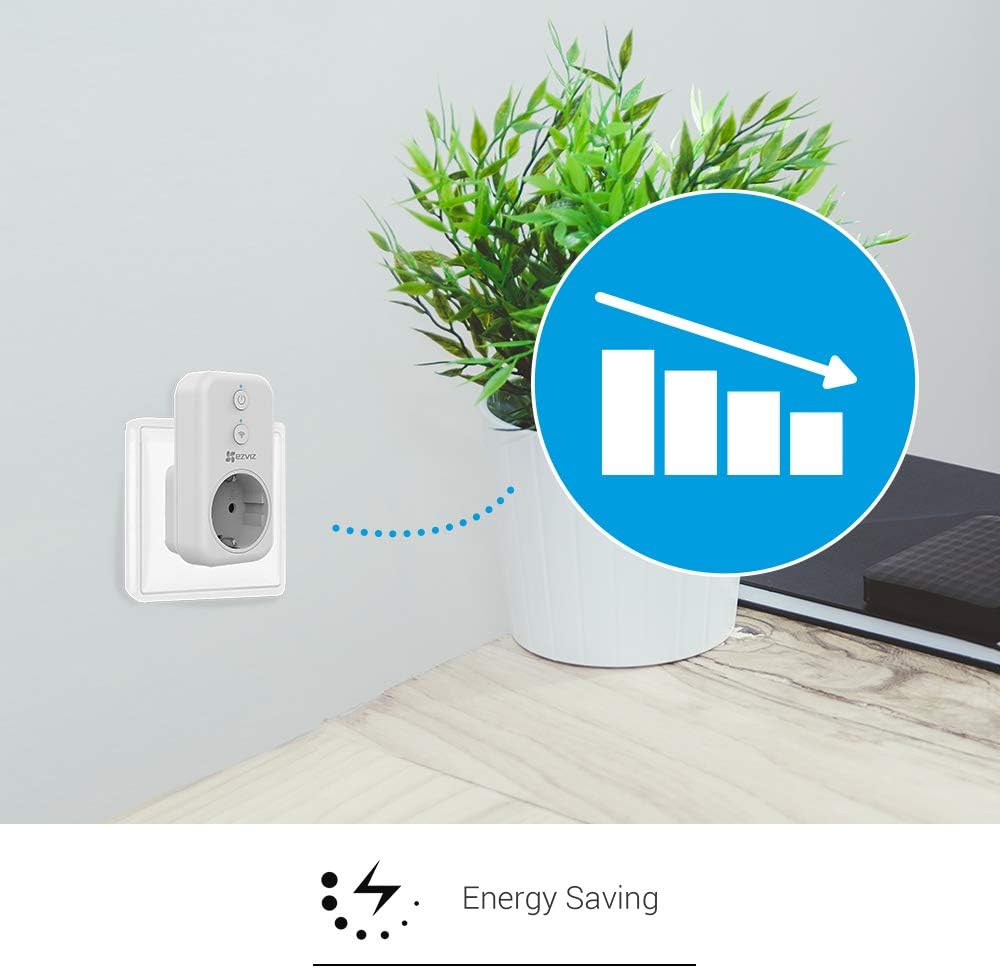 EZVIZ T31 Smart Plug, Wi-Fi Socket